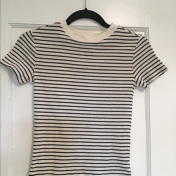 NWT Rib-Knit Striped T-Shirt - Picture 7 of 7